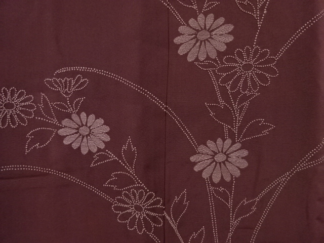 アンティーク　相良刺繍菊模様絵羽織